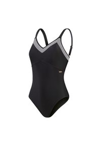 Speedo - Jednoczęściowy Kostium Kąpielowy Dla Pań I Panów Z Siateczki. Kolor: czarny