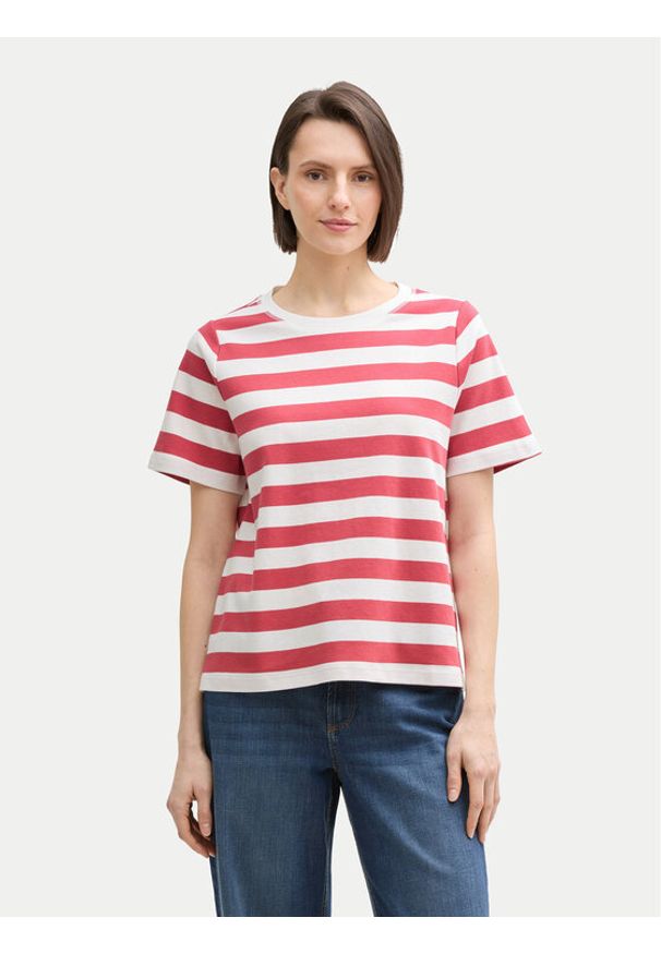 Tom Tailor Bluzka 1045964 Czerwony Regular Fit. Kolor: czerwony. Materiał: bawełna