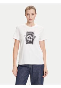 Weekend Max Mara T-Shirt Guglia 2525976031 Biały Regular Fit. Kolor: biały. Materiał: bawełna #1