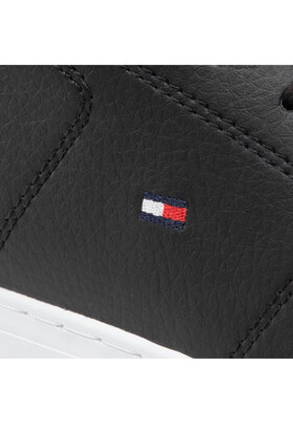 TOMMY HILFIGER - Tommy Hilfiger Sneakersy Essential Leather Detail Vulc FM0FM04047 Czarny. Kolor: czarny. Materiał: skóra