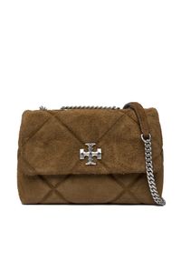 Tory Burch Torebka Diamond Quilt 169170 Zielony. Kolor: zielony. Materiał: skórzane, zamszowe