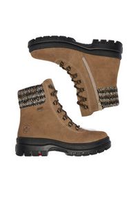 Rieker Trzewiki CEO-X8233-64 Beżowy. Kolor: beżowy. Materiał: zamsz, skóra #7