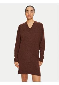 Liu Jo Sukienka dzianinowa WF4430 MA49P Brązowy Regular Fit. Kolor: brązowy. Materiał: syntetyk #4
