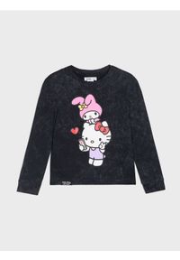 Sinsay - Koszulka z nadrukiem Hello Kitty - czarny. Kolor: czarny. Wzór: nadruk, motyw z bajki #1