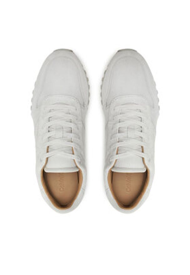 Calvin Klein Sneakersy Low Top Lace Up Suede HM0HM01645 Szary. Kolor: szary. Materiał: zamsz, skóra