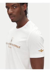 Aeronautica Militare T-Shirt 251TS2410J592 Biały Regular Fit. Kolor: biały. Materiał: bawełna