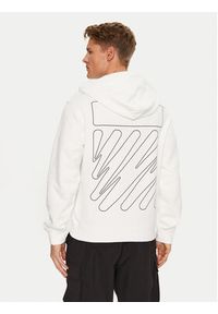 OFF-WHITE - Off-White Bluza OMBB097F22FLE0150110 Biały Regular Fit. Kolor: biały. Materiał: bawełna #3