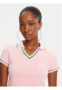 Juicy Couture Polo JCWCT225355 Różowy Regular Fit. Typ kołnierza: polo. Kolor: różowy #5