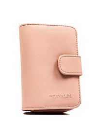 4U CAVALDI - Portfel damski ze skóry ekologicznej w różowym kolorze, mieści dowód rejestracyjny 4U Cavaldi K-030B-BL. Kolor: różowy. Materiał: skóra ekologiczna #1