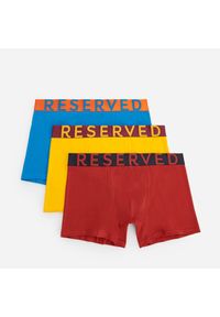 Reserved - Kolorowe bokserki 3 pack - Żółty. Kolor: żółty. Wzór: kolorowy #1