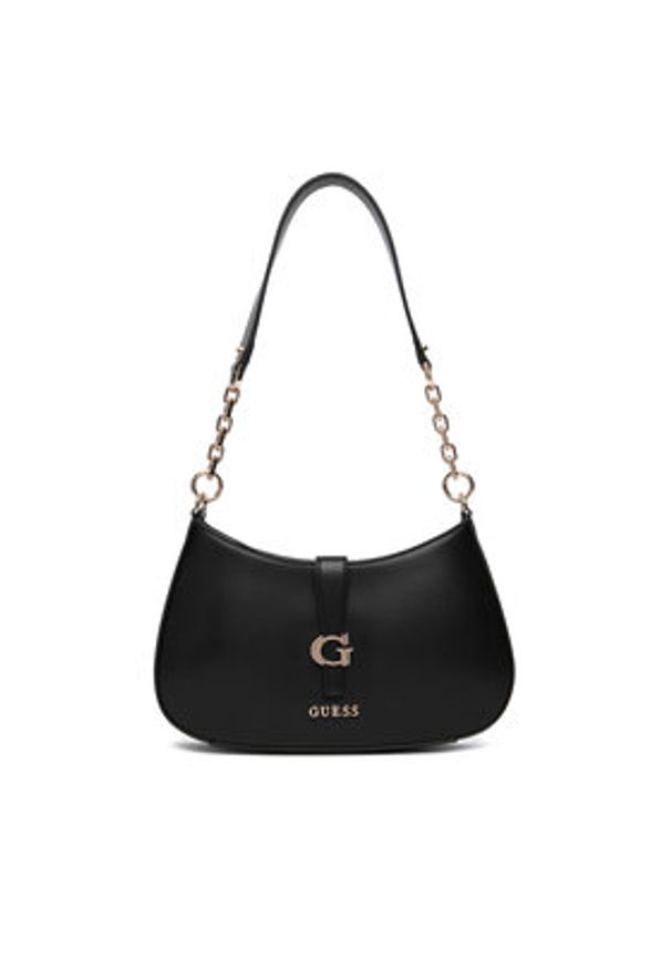 Guess Torebka Carrie HWVG9 896180 Czarny. Kolor: czarny. Materiał: skórzane