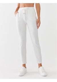 Liu Jo Sport Spodnie dresowe TF3076 FS576 Biały Regular Fit. Kolor: biały. Materiał: dresówka, wiskoza