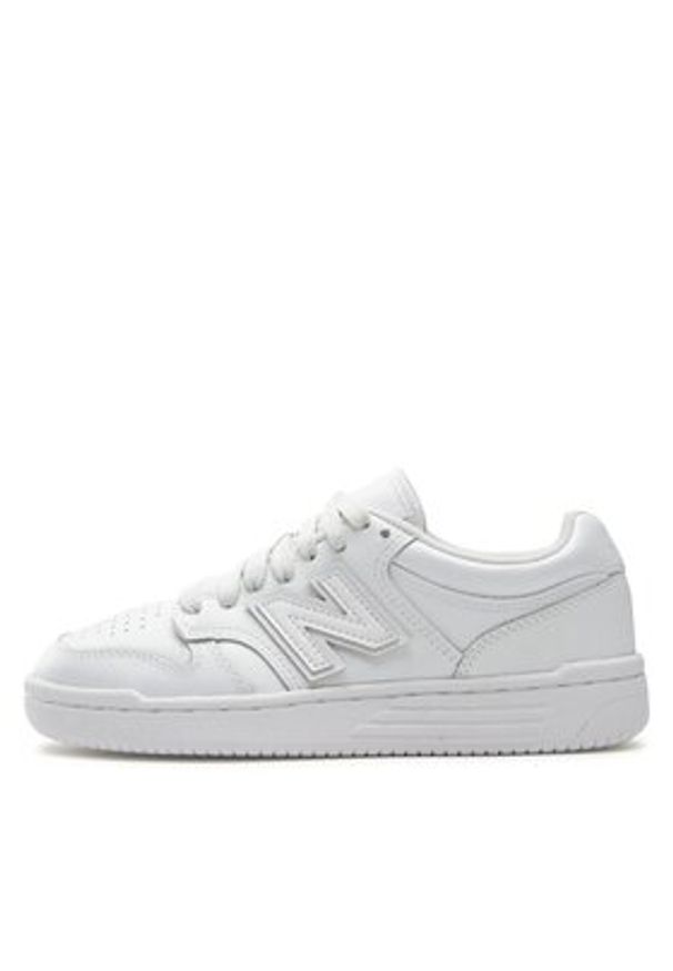 New Balance Sneakersy BB480L3W Biały. Kolor: biały. Materiał: skóra