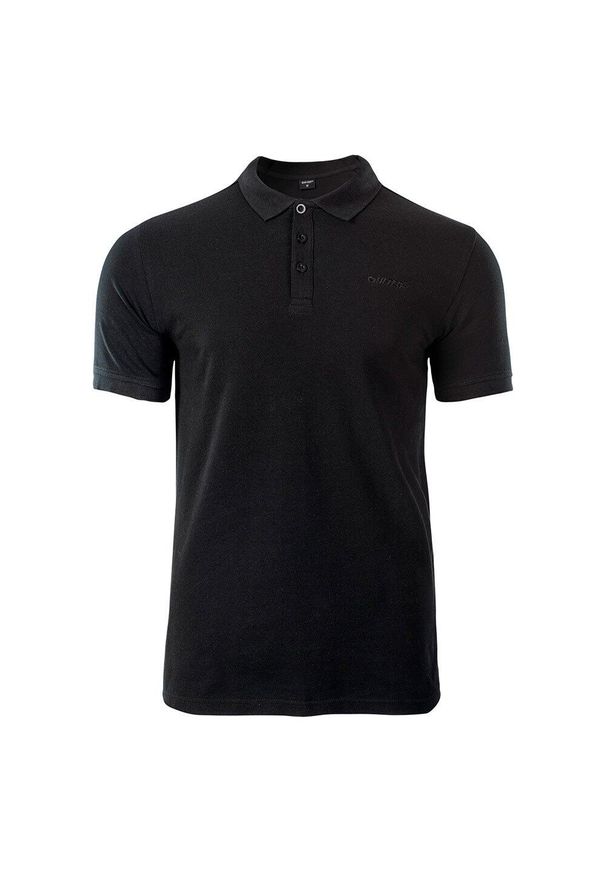 Hi-tec - Męska Koszulka Polo Romso. Typ kołnierza: polo. Kolor: czarny. Sport: turystyka piesza