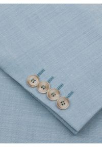 Pako Lorente - PAKO LORENTE – Błękitna marynarka garniturowa o widocznej strukturze. Okazja: na komunię, na ślub cywilny, na wesele. Kolor: niebieski. Materiał: wełna. Styl: elegancki #7