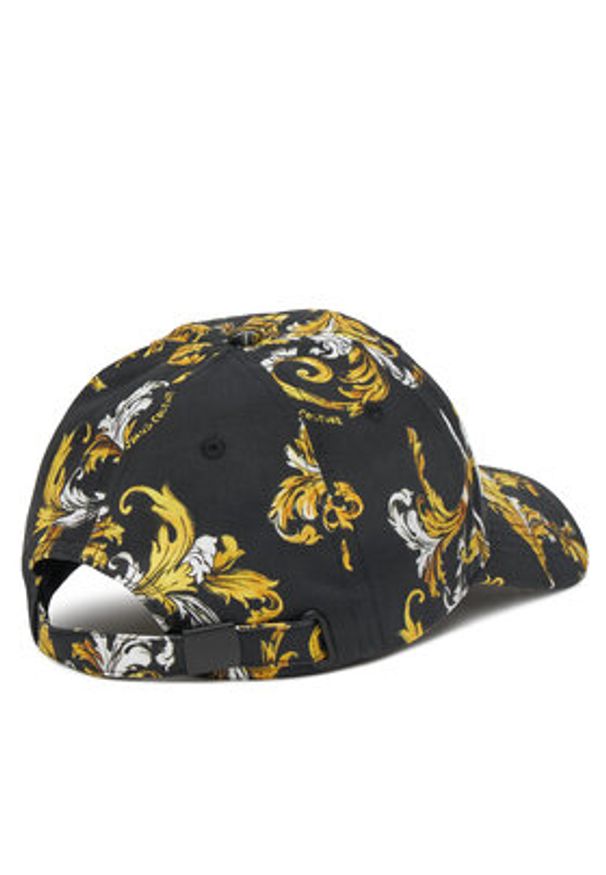 Versace Jeans Couture Czapka z daszkiem 78VAZK10 Czarny. Kolor: czarny. Materiał: bawełna