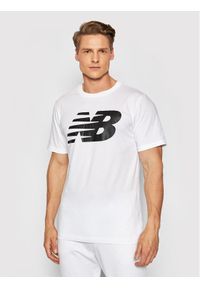 New Balance T-Shirt Classics Tee MT03919 Biały Athletic Fit. Kolor: biały. Materiał: syntetyk