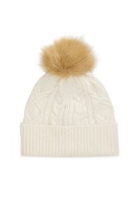 Lauren Ralph Lauren - LAUREN RALPH LAUREN Czapka 454P04466001 Écru. Materiał: materiał, poliester #3