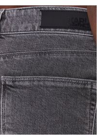 Karl Lagerfeld - KARL LAGERFELD Spódnica jeansowa Monogram 225W1204 Szary Regular Fit. Kolor: szary. Materiał: jeans