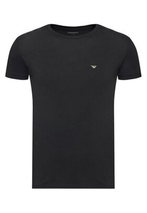 Emporio Armani Underwear T-Shirt EM000375 AF10771 UC001 Czarny Slim Fit. Kolor: czarny. Materiał: bawełna