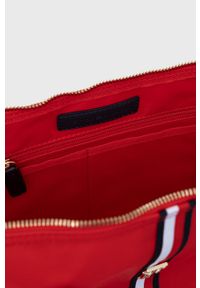 TOMMY HILFIGER - Tommy Hilfiger torebka kolor czerwony. Kolor: czerwony. Rodzaj torebki: na ramię #5