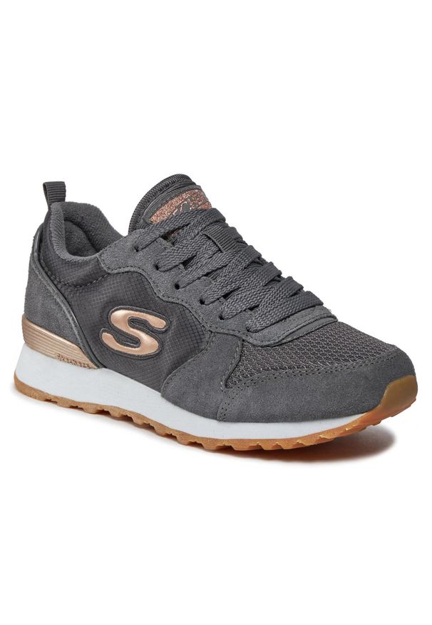 skechers - Buty na co dzień damskie SKECHERS RETROS OG 85 skóra. Okazja: na co dzień. Kolor: szary. Materiał: skóra. Model: Skechers Sport. Sport: turystyka piesza