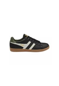 Buty do chodzenia męskie Gola Equipe Ii Leder 2024. Kolor: czarny, biały, wielokolorowy. Materiał: skóra, materiał. Szerokość cholewki: normalna. Sport: turystyka piesza