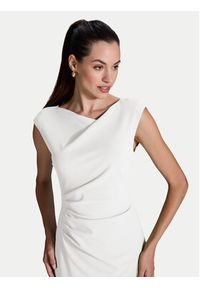 Swing Sukienka koktajlowa 5AI16700 Biały Slim Fit. Kolor: biały. Materiał: syntetyk. Styl: wizytowy #3