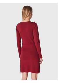 Silvian Heach Sukienka codzienna PGA22121VE Bordowy Regular Fit. Okazja: na co dzień. Kolor: czerwony. Materiał: wiskoza. Typ sukienki: proste. Styl: casual #4
