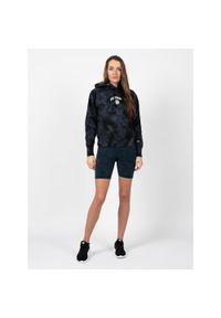 Champion - Bluza trekking damska Tie-Die. Typ kołnierza: kaptur. Kolor: czarny. Materiał: poliester, bawełna. Wzór: nadruk. Sport: turystyka piesza #1