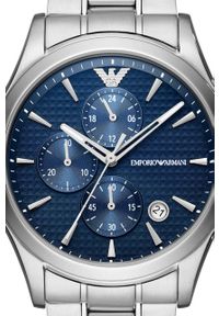 Emporio Armani zegarek męski kolor srebrny. Kolor: srebrny. Materiał: materiał #5