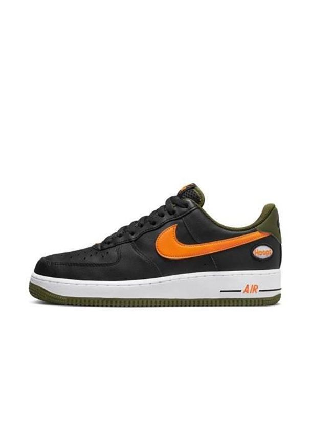 Buty do chodzenia męskie Nike Air Force 1 07 LV8. Zapięcie: sznurówki. Kolor: czarny. Materiał: guma, skóra, tkanina, materiał, syntetyk. Szerokość cholewki: normalna. Model: Nike Air Force. Sport: turystyka piesza