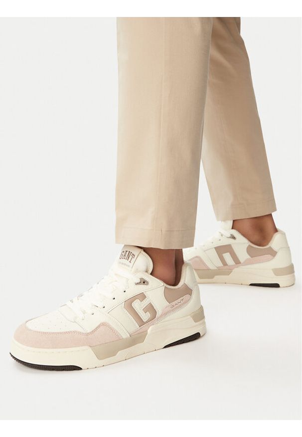 GANT - Gant Sneakersy 31631005 Écru. Kolor: kremowy. Materiał: skóra