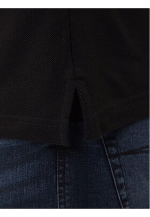 Versace Jeans Couture Polo 79GAGT08 CJ01T Czarny Regular Fit. Typ kołnierza: polo. Kolor: czarny. Materiał: bawełna