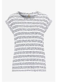 Soyaconcept - Dżersejowa koszulka w paski Chanti. Kolor: biały, niebieski, wielokolorowy. Materiał: jersey. Wzór: paski