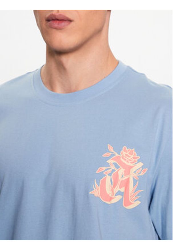 Adidas - adidas T-Shirt Graphic Glide T-Shirt IC5750 Błękitny Loose Fit. Kolor: niebieski. Materiał: bawełna