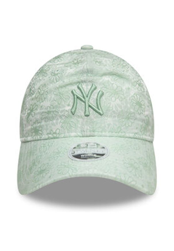New Era Czapka z daszkiem New York Yankees Floral 9Twenty 60595377 Zielony. Kolor: zielony. Materiał: poliester, materiał