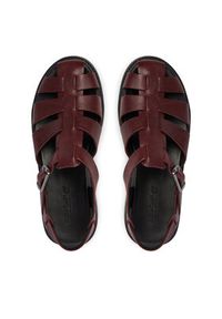 Timberland Sandały Stone Street TB0A5S65EIW1 Bordowy. Kolor: czerwony. Materiał: skóra. Styl: street #4