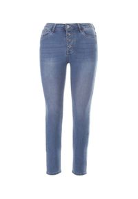 Born2be - Niebieskie Jeansy Skinny Laorise. Kolor: niebieski. Materiał: jeans #6