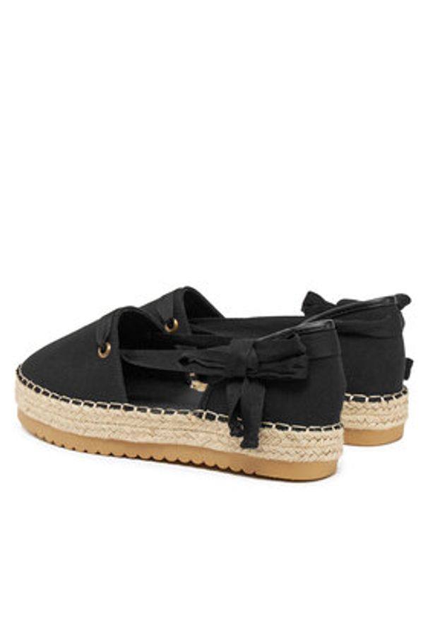 DeeZee Espadryle ZYLS093 Czarny. Kolor: czarny. Materiał: syntetyk, materiał