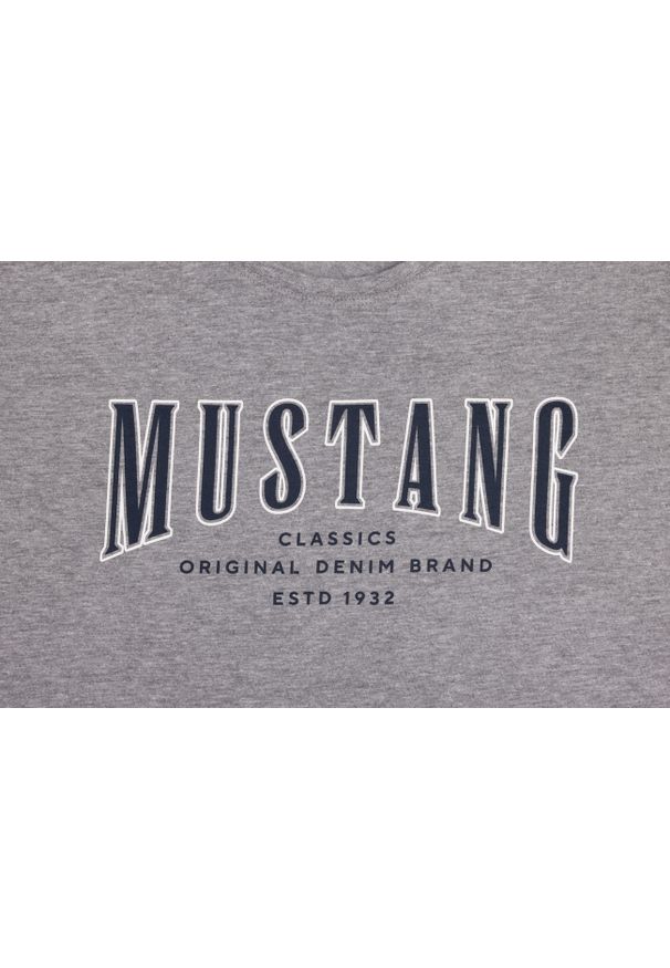 Męski T-Shirt Mustang Style Alex Mid Grey Mélange 1017336 4140