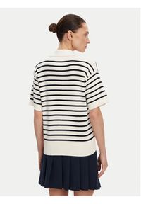 TOMMY HILFIGER - Tommy Hilfiger Sweter WW0WW45400 Beżowy Regular Fit. Kolor: beżowy. Materiał: bawełna