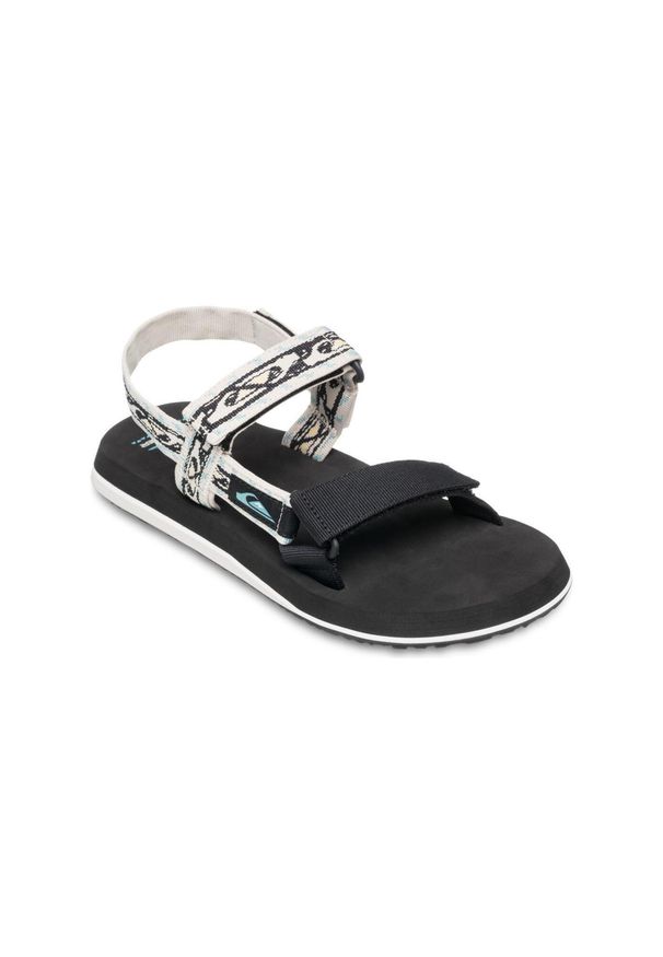 Quiksilver - Sandały dla Mężczyzn MONKEY CAGED Czarny. Kolor: wielokolorowy, szary. Materiał: tkanina, guma, materiał, syntetyk. Szerokość cholewki: normalna. Sport: pływanie