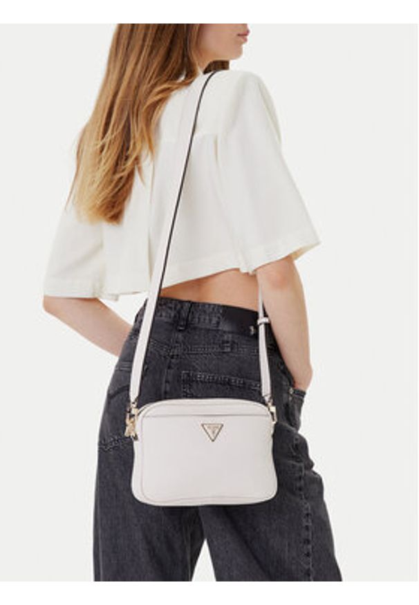 Guess Torebka Meridian II HWBG69 74140 Beżowy. Kolor: beżowy. Materiał: skórzane