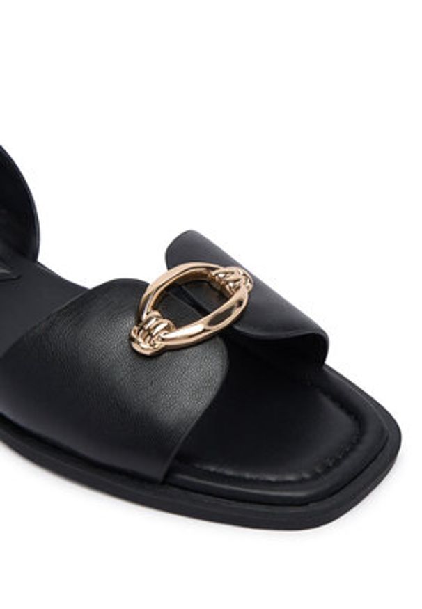 Aldo Sandały Calelian 14298226 Czarny. Kolor: czarny. Materiał: skóra