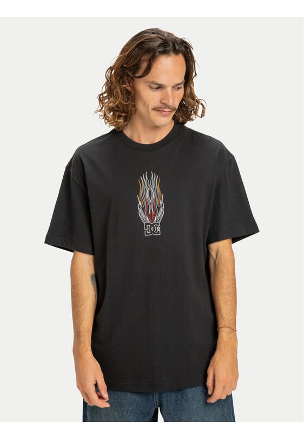 DC Shoes T-Shirt Burn Out EDYZT04356 Czarny Regular Fit. Kolor: czarny. Materiał: bawełna