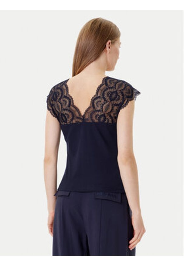 Morgan Bluzka 251-DELI Granatowy Slim Fit. Kolor: niebieski. Materiał: syntetyk