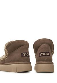 Mou Śniegowce Eskimo Bounce Sneaker FW531009A Brązowy. Kolor: brązowy. Materiał: skóra