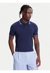 United Colors of Benetton - United Colors Of Benetton Polo 3F9HU302E Granatowy Regular Fit. Typ kołnierza: polo. Kolor: niebieski. Materiał: bawełna #1