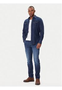 Wrangler Jeansy River 112370922 Granatowy Slim Fit. Kolor: niebieski